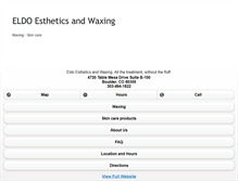 Tablet Screenshot of eldoesthetics.com